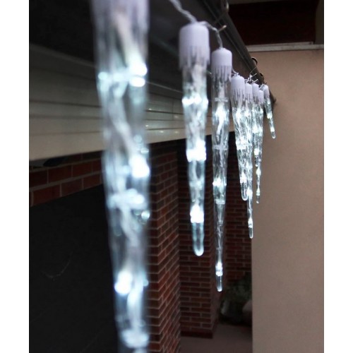 Waterfall Icicle Tube Lights With Waterfall Effects  - White Colour